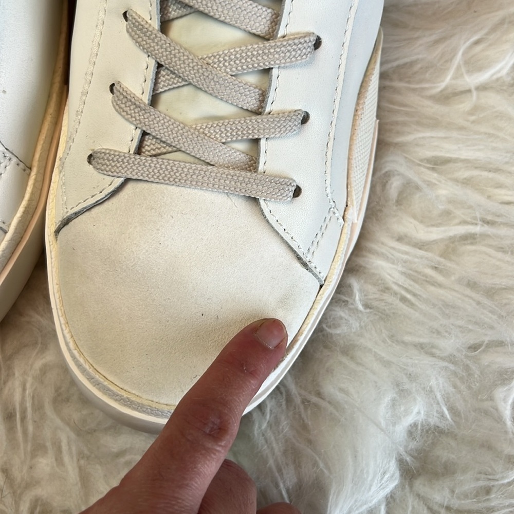 Dolce Vita Women’s Zina Foam 360 White Recycled Leather Sneakers Size 10-11 US - Picture 6 of 17